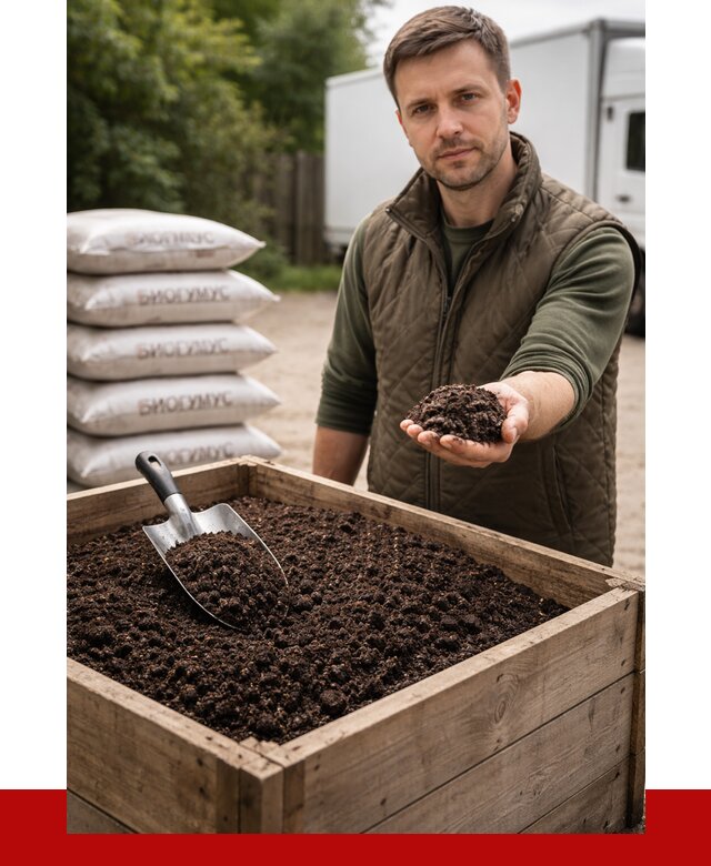 Купить биогумус в бору с доставкой от 8832 р. за куб | ПРОНЕРУДБор