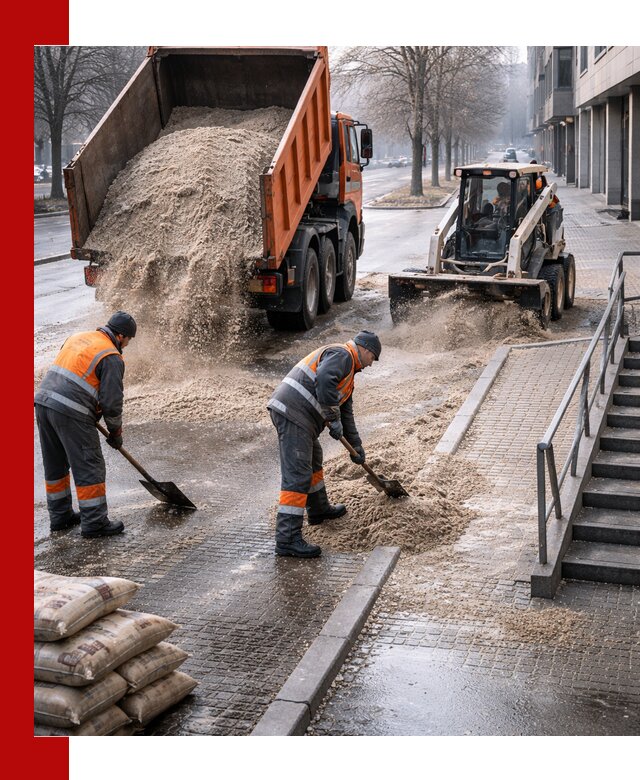 Поставка противогололедных материалов в бору
