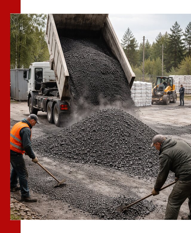 Доставка и продажа асфальтного гранулята в бору