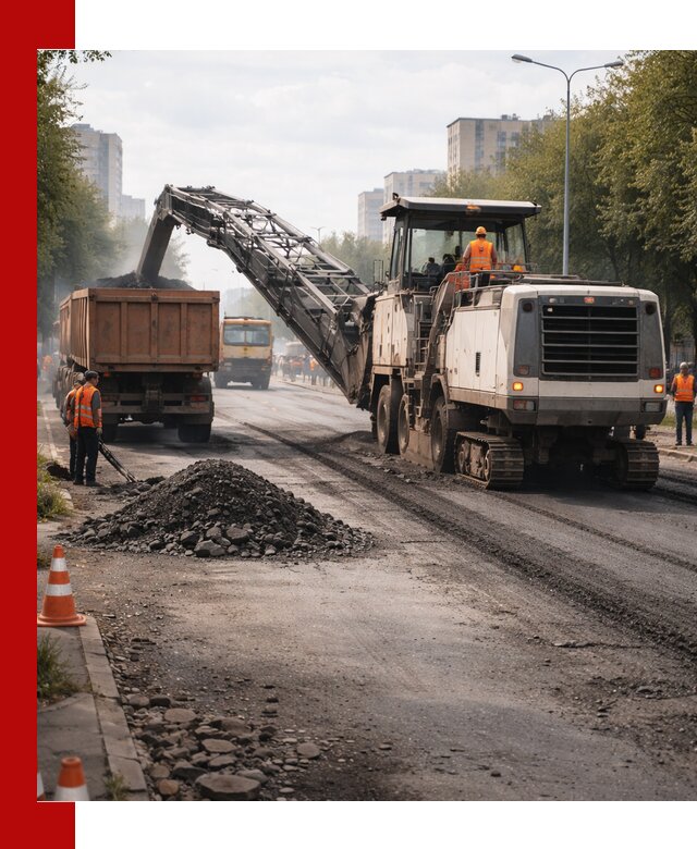 Фрезерованный асфальт в бору — удаление и вывоз старого покрытия