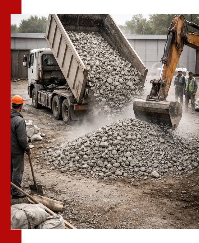 Доставка дробленого бетона в бору оптом и в розницу