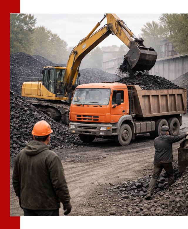 Доставка угля автотранспортом в бору быстро и выгодно