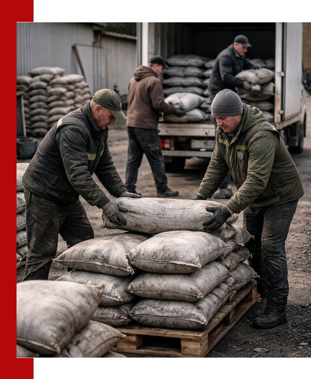 Доставка угля в мешках по выгодным ценам в бору