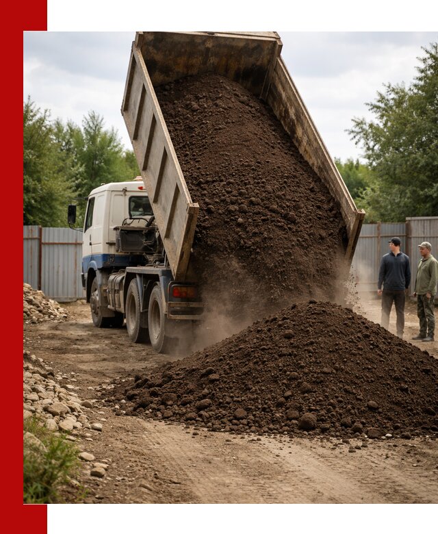 Доставка самосвалом 10 кубов в бору быстро и надёжно