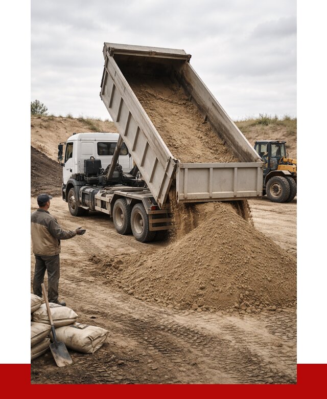 Доставка самосвалом 20 кубов в бору от 7793 р. | ПРОНЕРУДБор