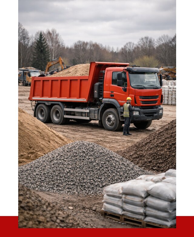 Доставка самосвалом 25 кубов в бору от 7793 р. | ПРОНЕРУДБор