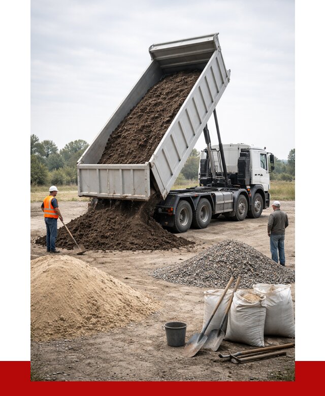 Доставка самосвалом 30 кубов в бору от 8832 р. | ПРОНЕРУДБор