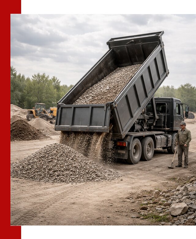 Доставка самосвалом 30 м3 по выгодным ценам в бору