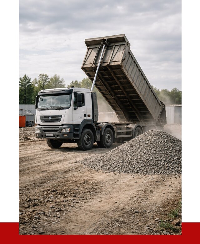 Доставка самосвалом 40 кубов в бору от 9351 р. | ПРОНЕРУДБор