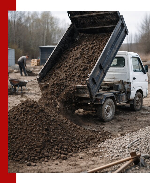 Аренда минисамосвала в бору для доставки сыпучих материалов