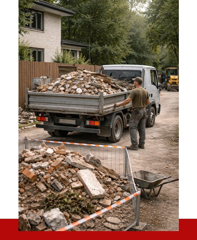 Вывоз строительного мусора с погрузкой в бору от 7793 р | ПРОНЕРУДБор