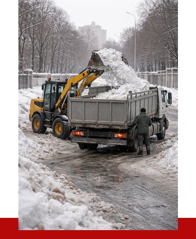 Вывоз снега с погрузкой в бору от 3637 р. ПРОНЕРУДБор