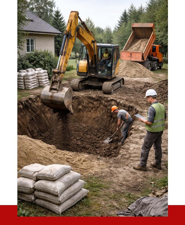 Рытье котлована в бору быстро от 4676 р. ПРОНЕРУДБор