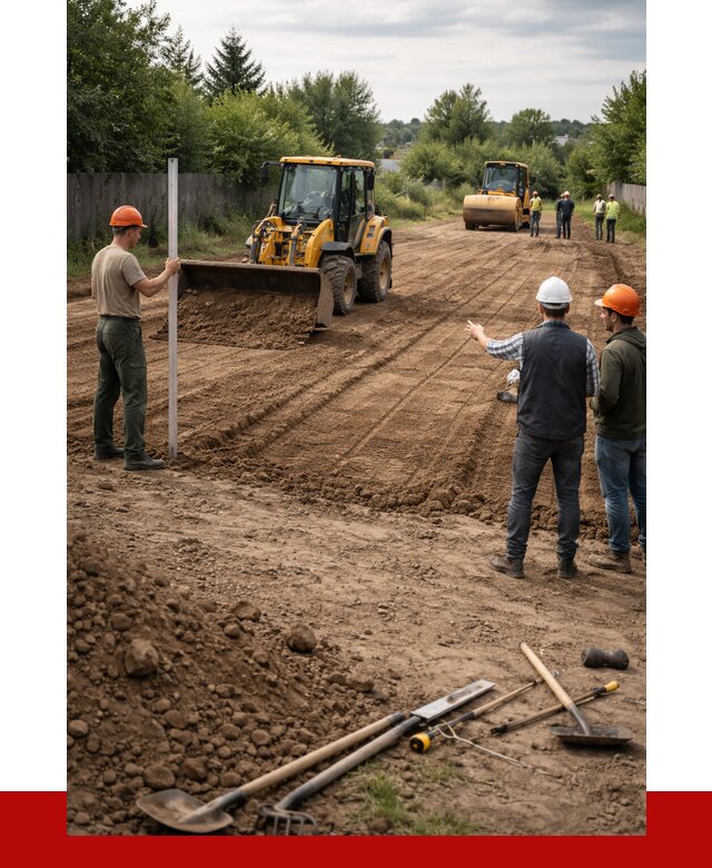 Планировка участка грунтом в бору от 4676 р ПРОНЕРУДБор